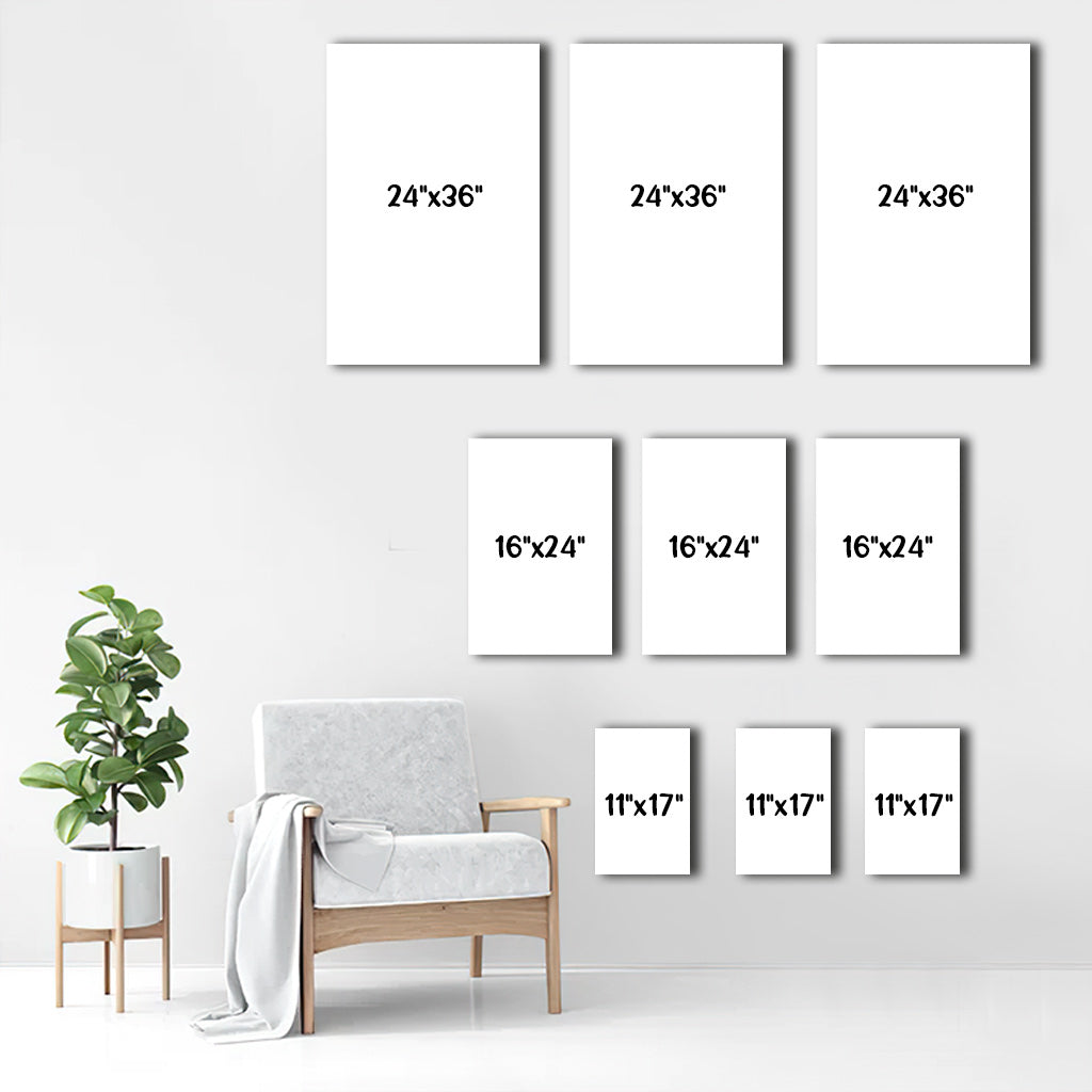 Peace Love Magic - Fall Mouse Poster & Canvas Set