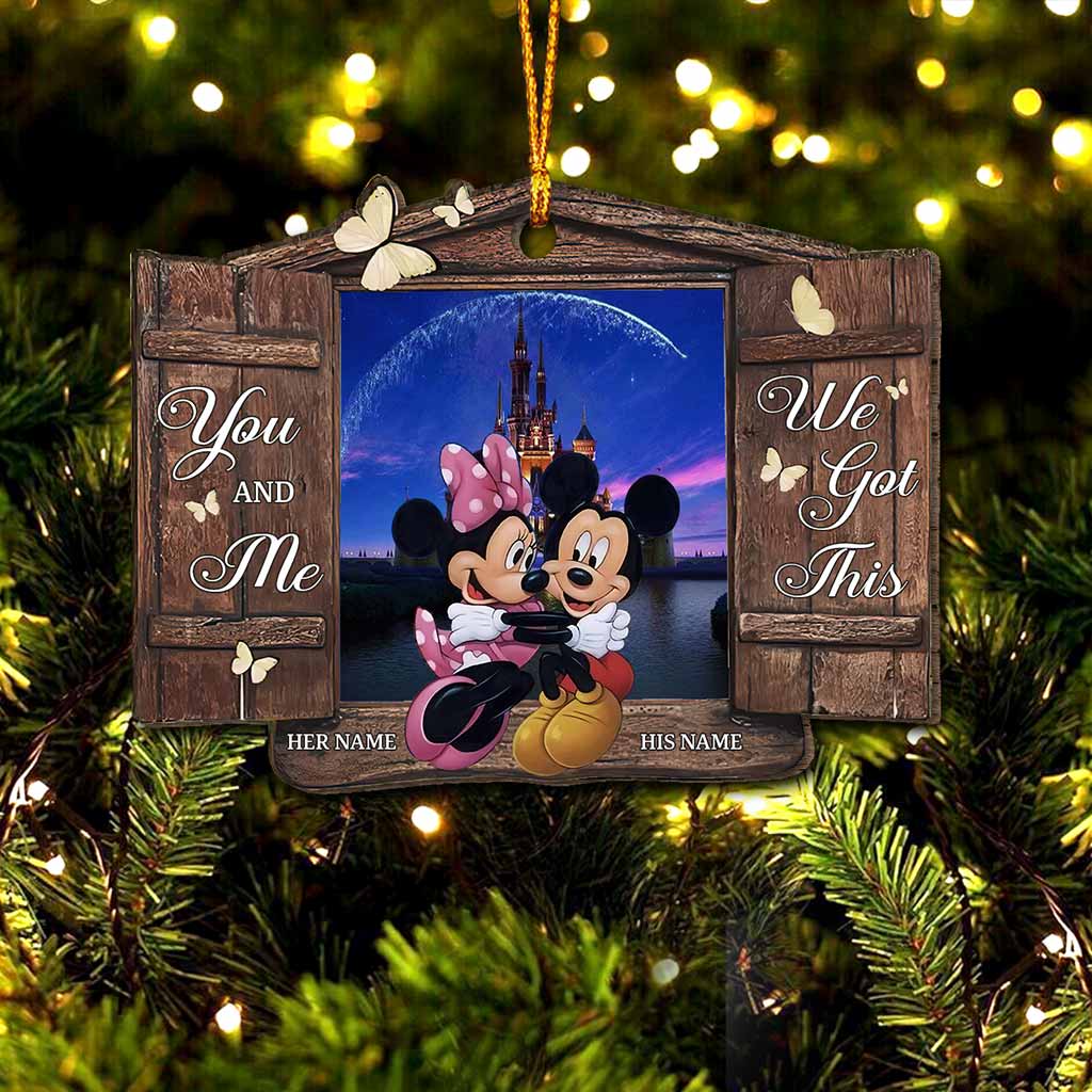 I Am Yours - Personalized Christmas Mouse Ornament (Printed On Both Sides)