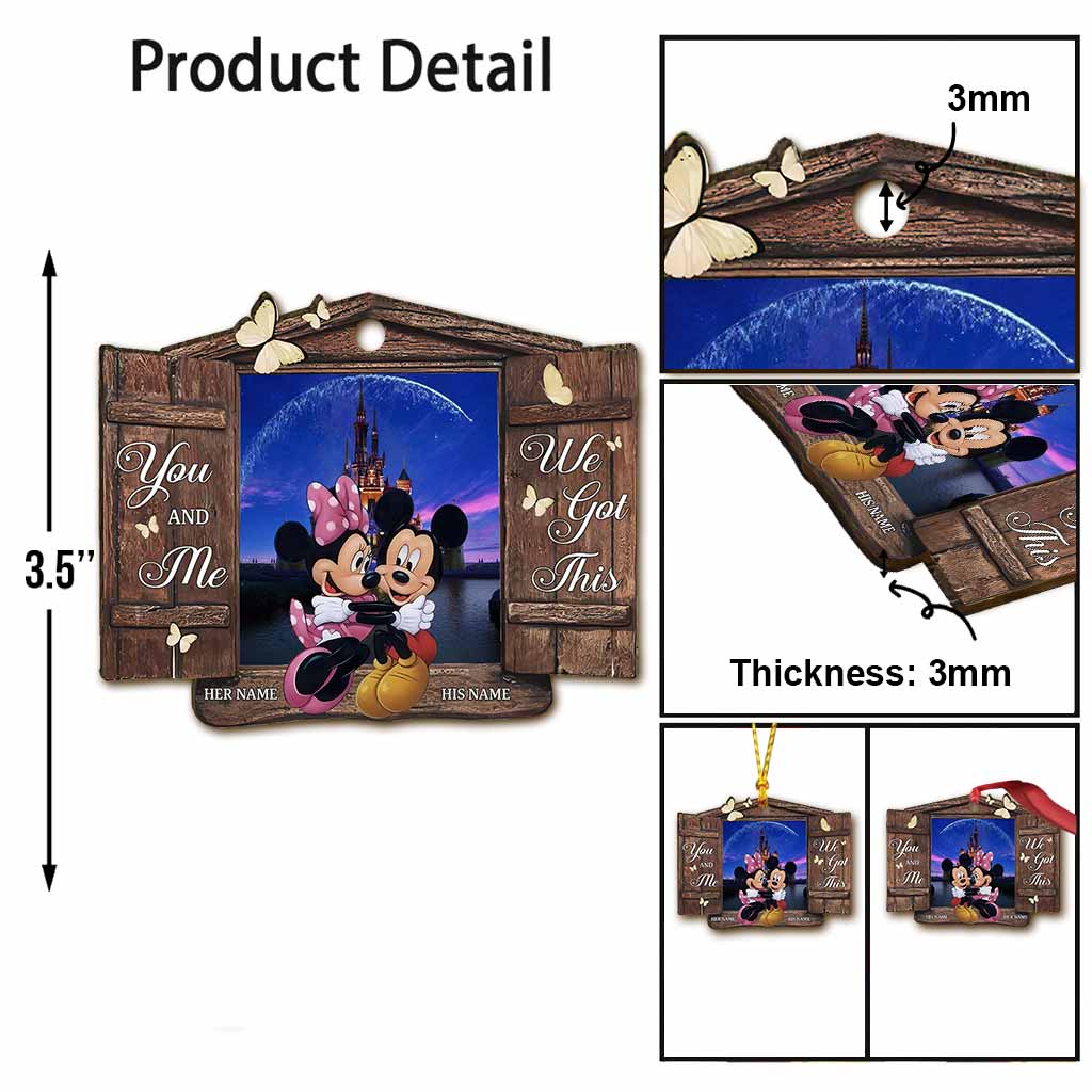 I Am Yours - Personalized Christmas Mouse Ornament (Printed On Both Sides)