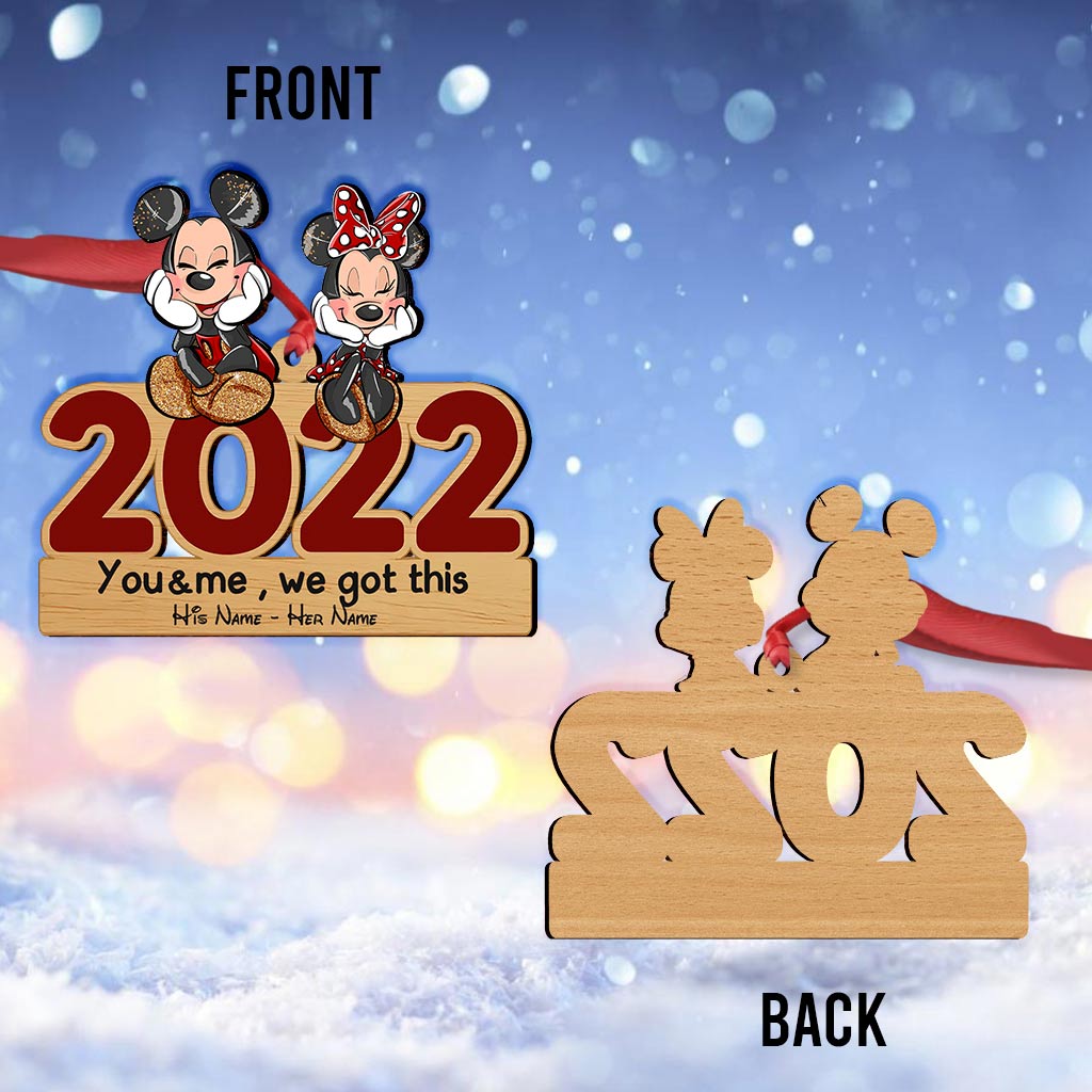 You And Me - Personalized Christmas Mouse Ornament