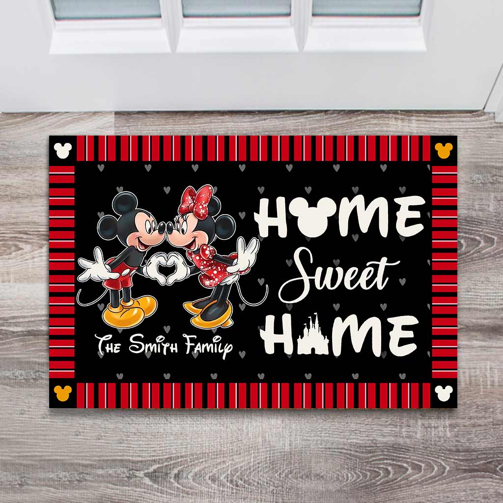 Home Sweet Home - Personalized Couple Mouse Doormat