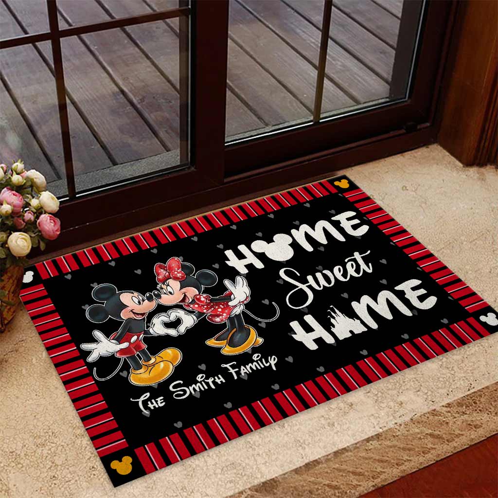 Home Sweet Home - Personalized Couple Mouse Doormat