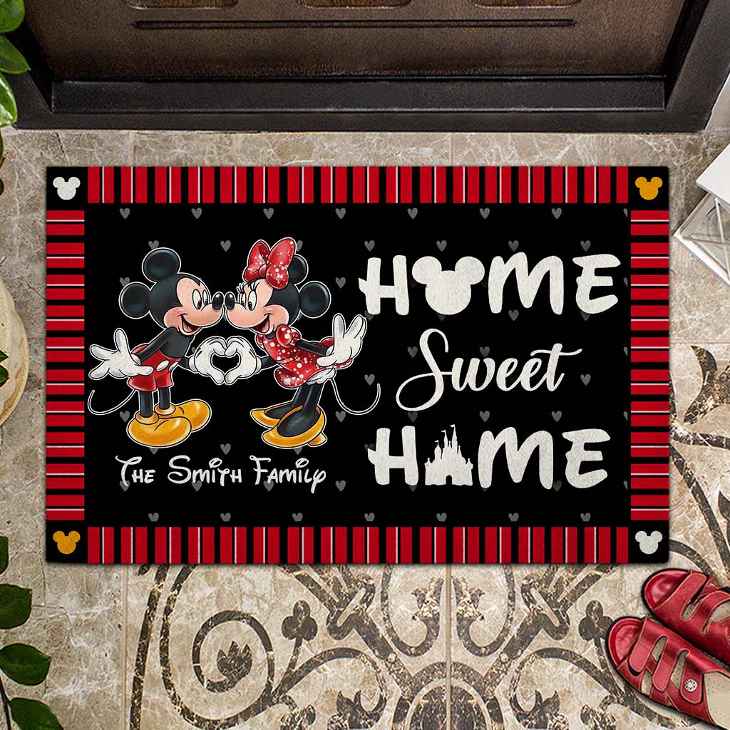Home Sweet Home - Personalized Couple Mouse Doormat