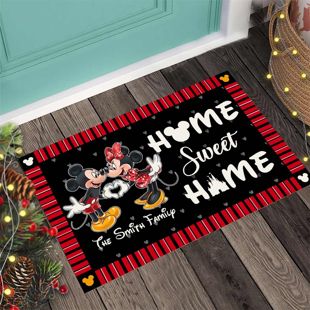Home Sweet Home - Personalized Couple Mouse Doormat