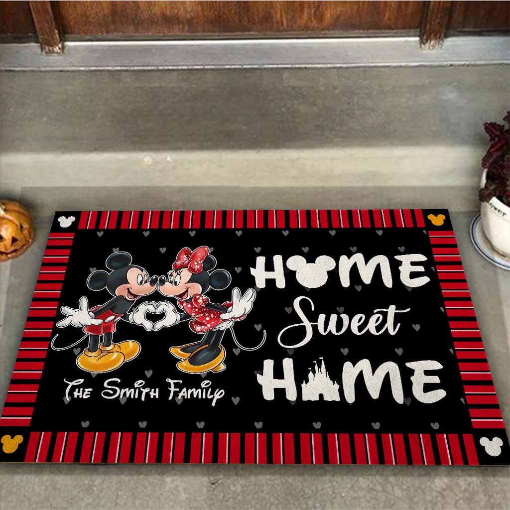 Home Sweet Home - Personalized Couple Mouse Doormat