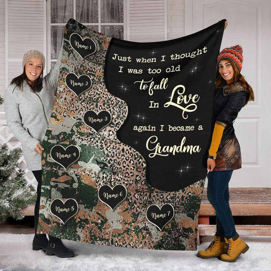 Just When I Thought I Was Too Old - Personalized Mother's Day Grandma Blanket