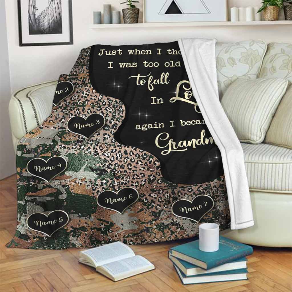 Just When I Thought I Was Too Old - Personalized Mother's Day Grandma Blanket