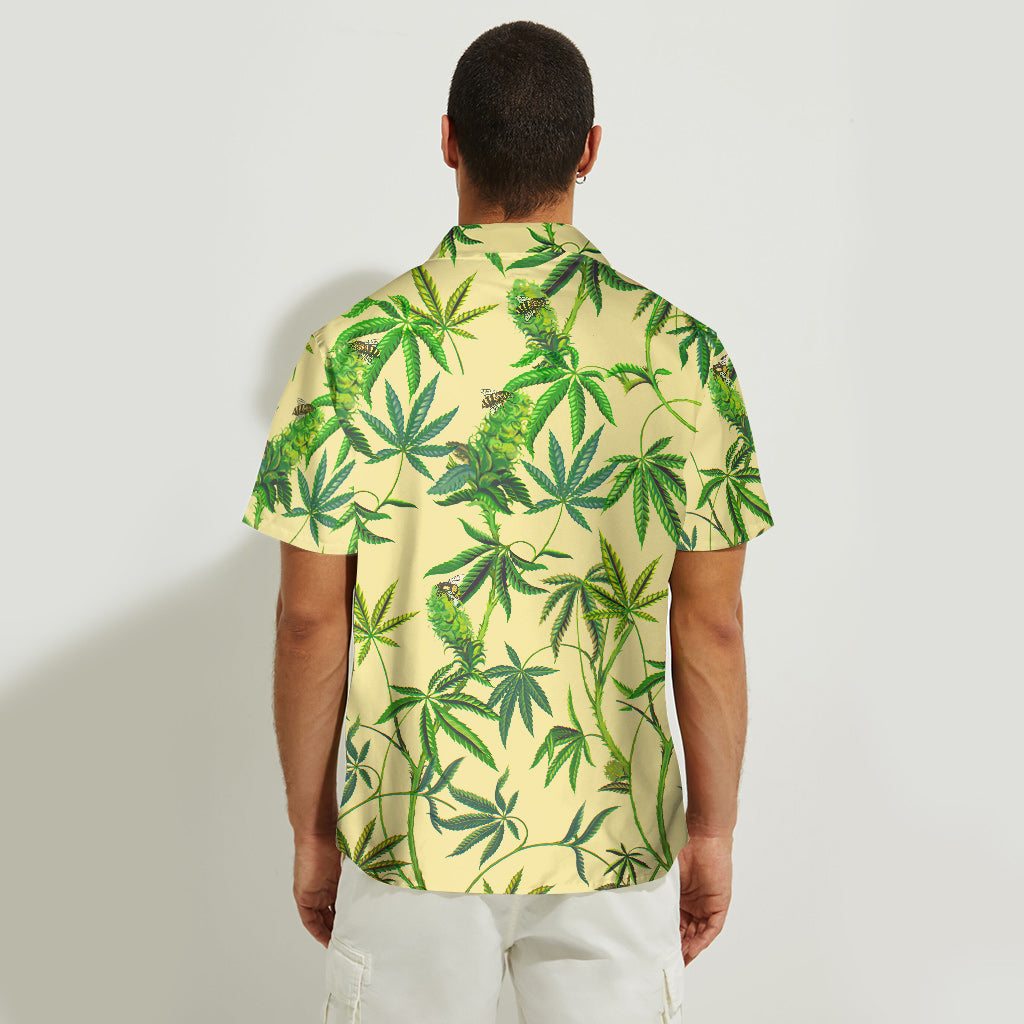 Bee Happy - Weed Hawaiian Shirt
