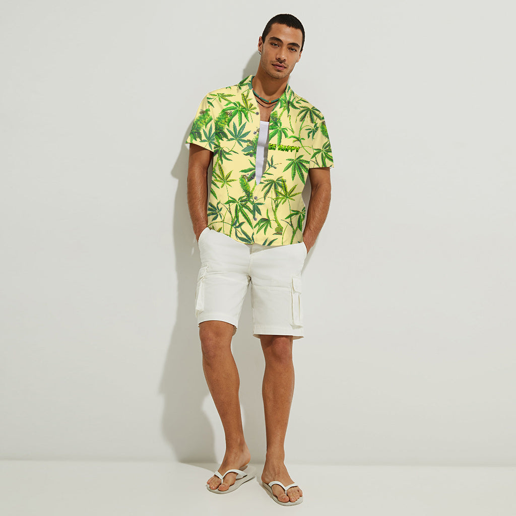 Bee Happy - Weed Hawaiian Shirt