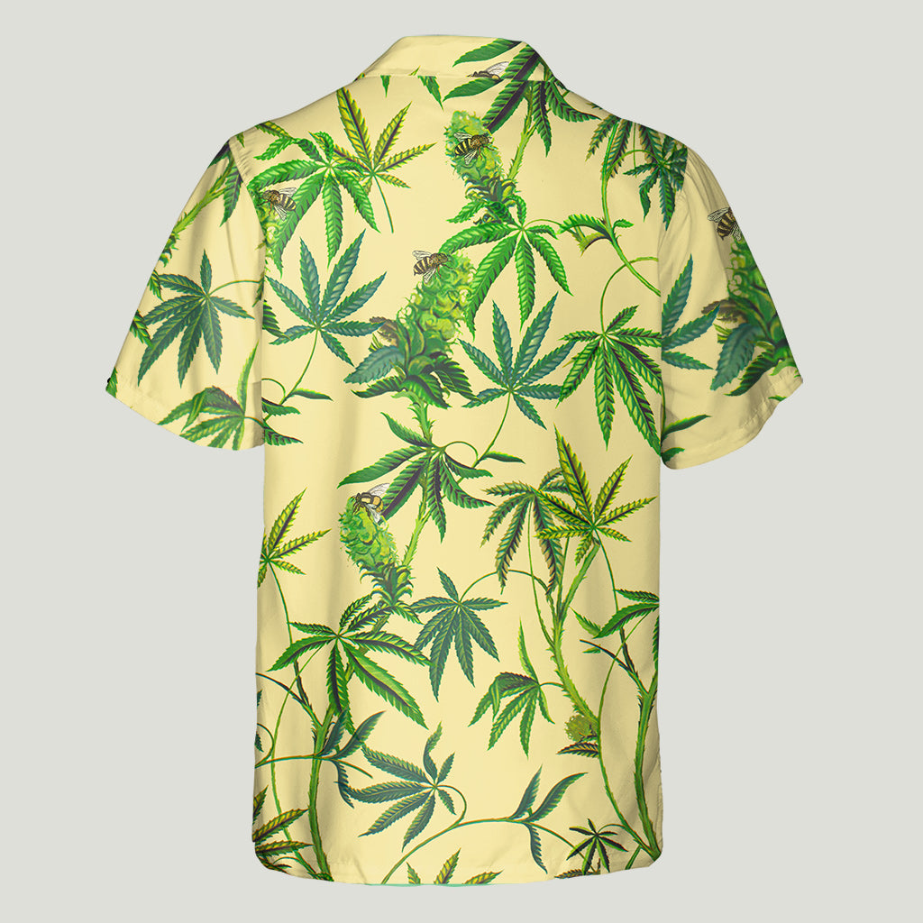 Bee Happy - Weed Hawaiian Shirt
