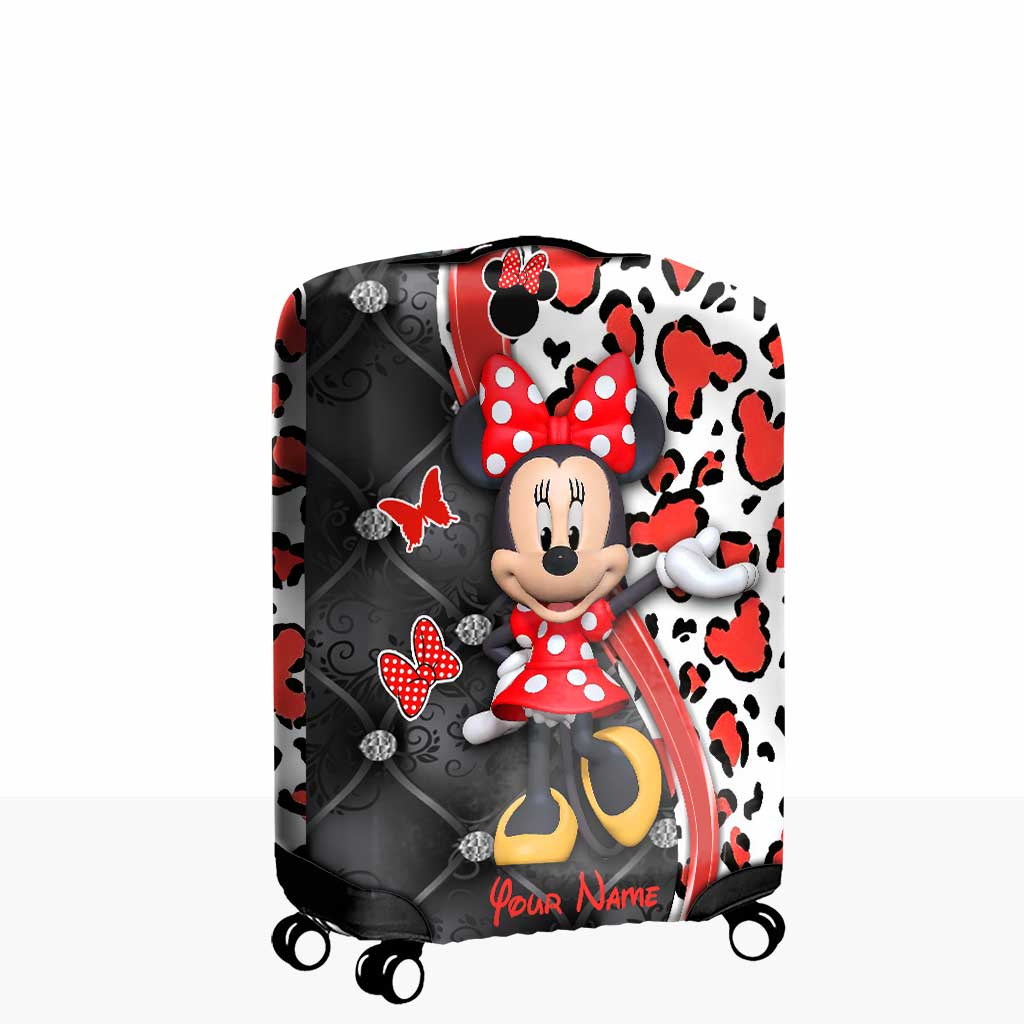 Love Travelling - Personalized Mouse Luggage Cover