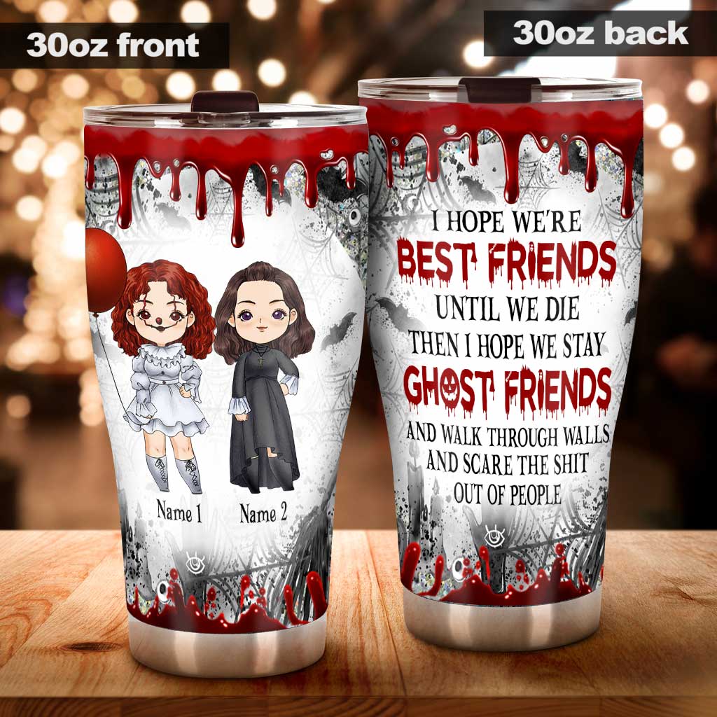 Ghost Sisters - Personalized Halloween Bestie Tumbler