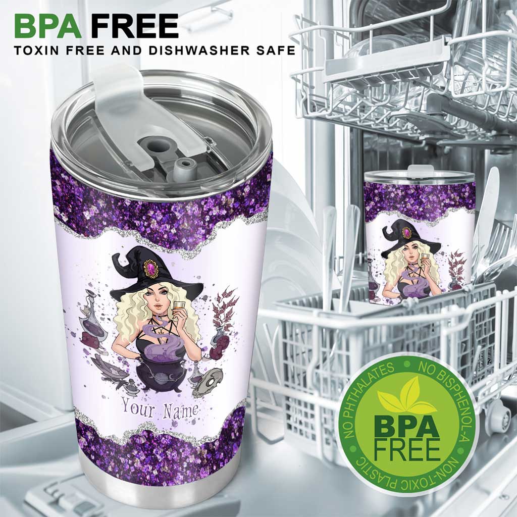 Walk Barefoot - Personalized Witch Tumbler