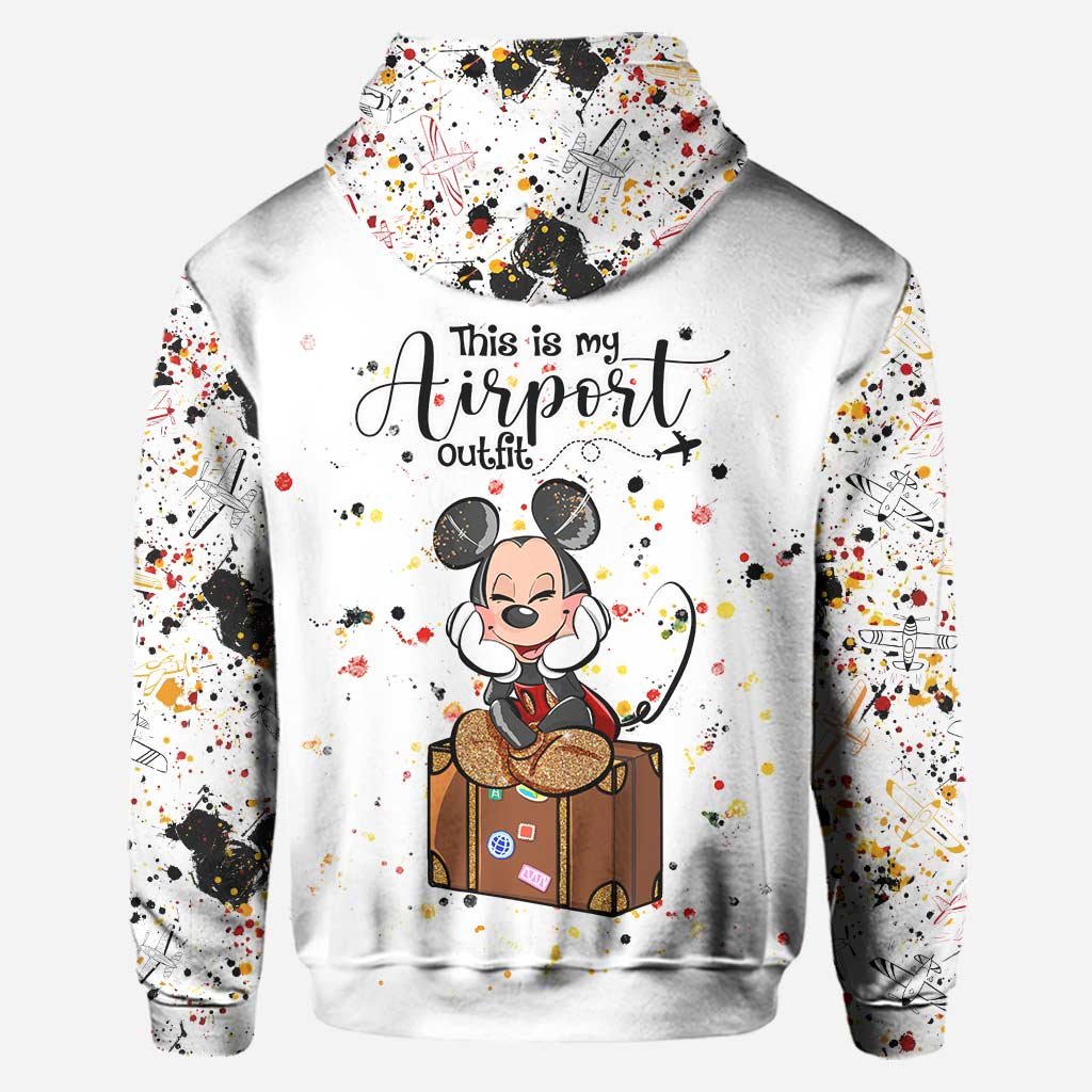 This Is My Airport Outfit - Personalized Mouse Hoodie and Leggings