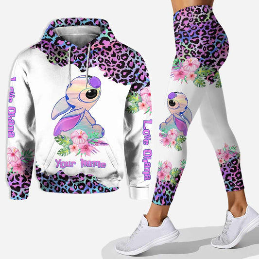Love Ohana Hologram - Personalized Hoodie and Leggings