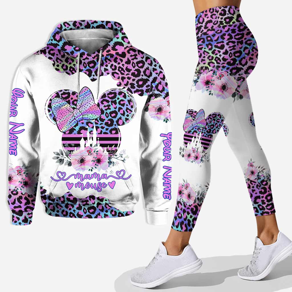 Mama Mouse Hologram - Personalized Mouse Hoodie and Leggings