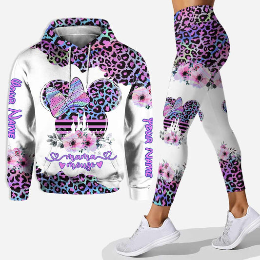 Mama Mouse Hologram - Personalized Mouse Hoodie and Leggings