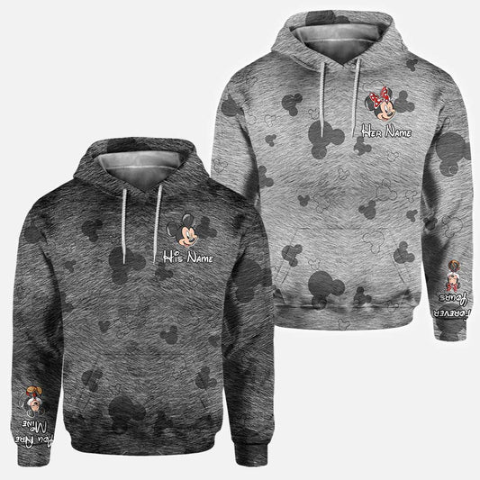 Forever Yours - Personalized Couple Mouse Hoodies