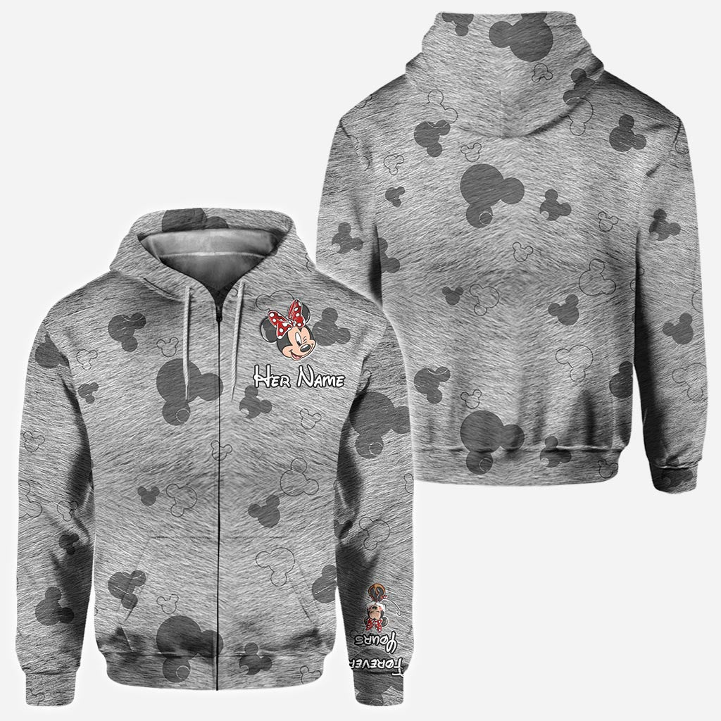 Forever Yours - Personalized Couple Mouse Hoodies