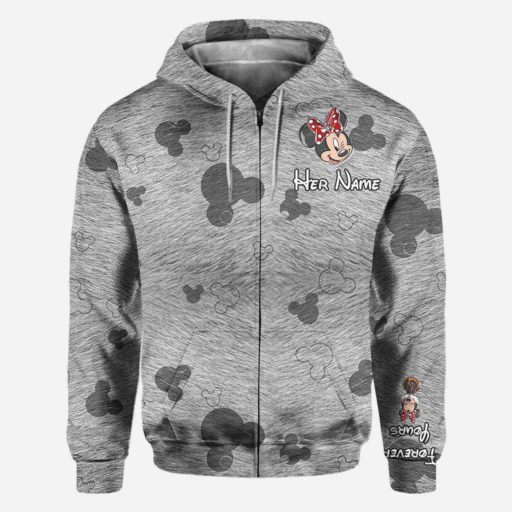 Forever Yours - Personalized Couple Mouse Hoodies