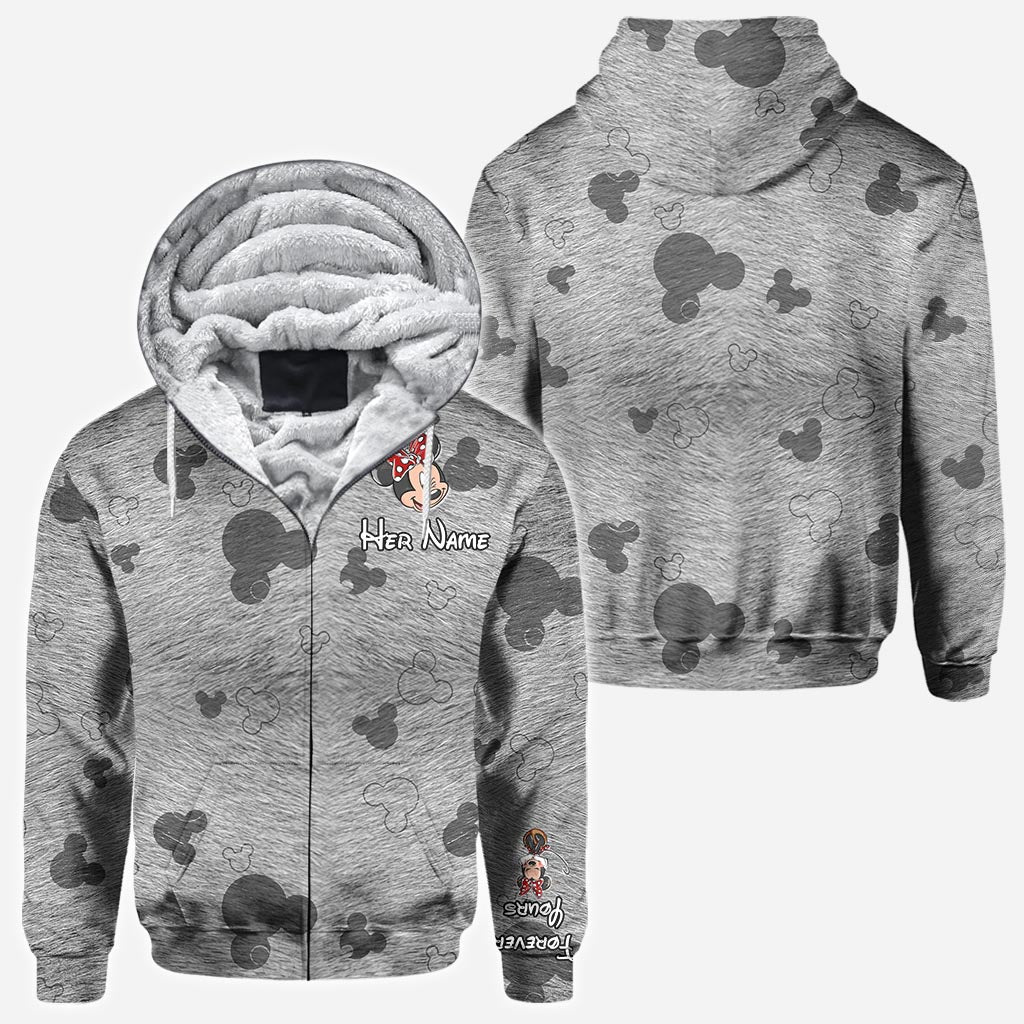 Forever Yours - Personalized Couple Mouse Hoodies