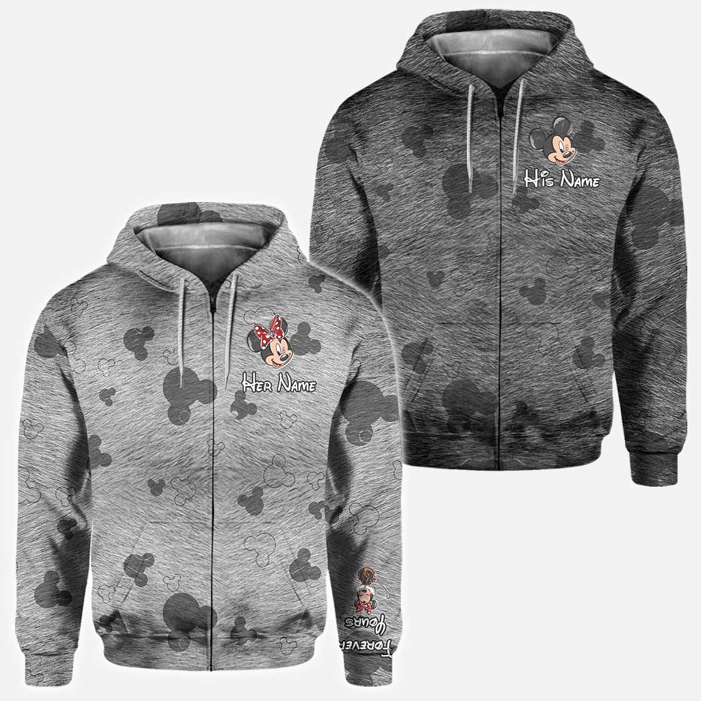 Forever Yours - Personalized Couple Mouse Hoodies