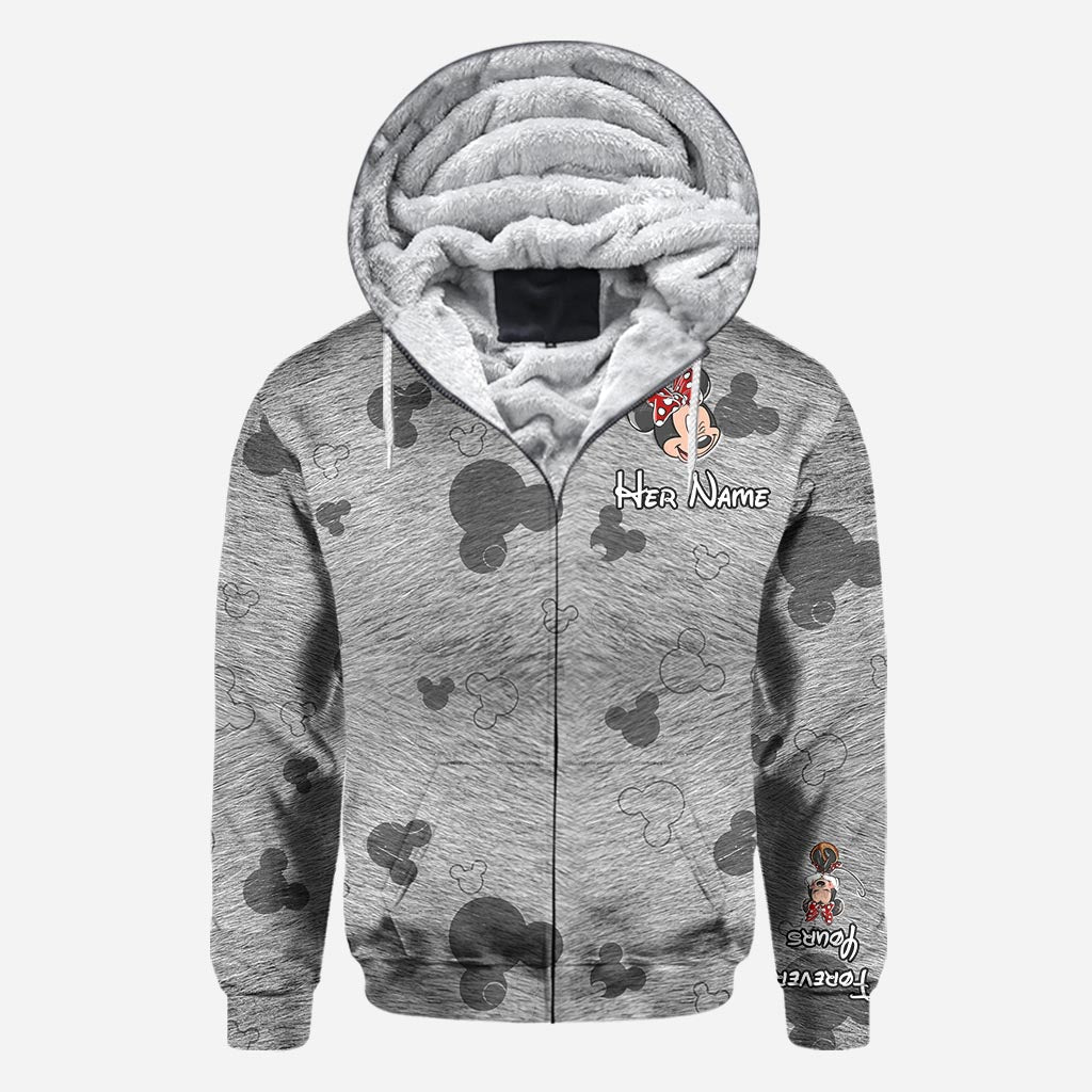 Forever Yours - Personalized Couple Mouse Hoodies