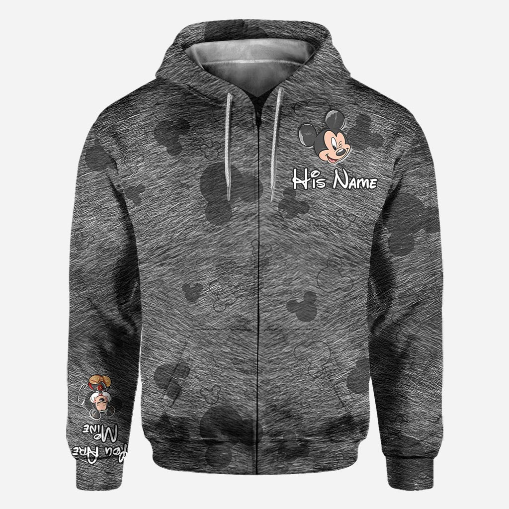 Forever Yours - Personalized Couple Mouse Hoodies