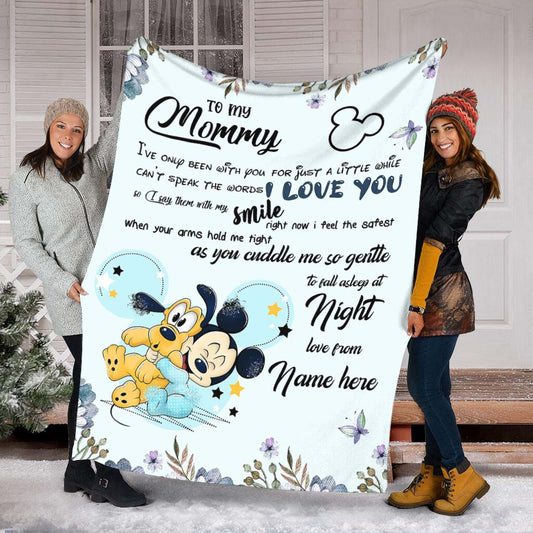 To My Mom - Personalized Mother's Day Mouse Blanket