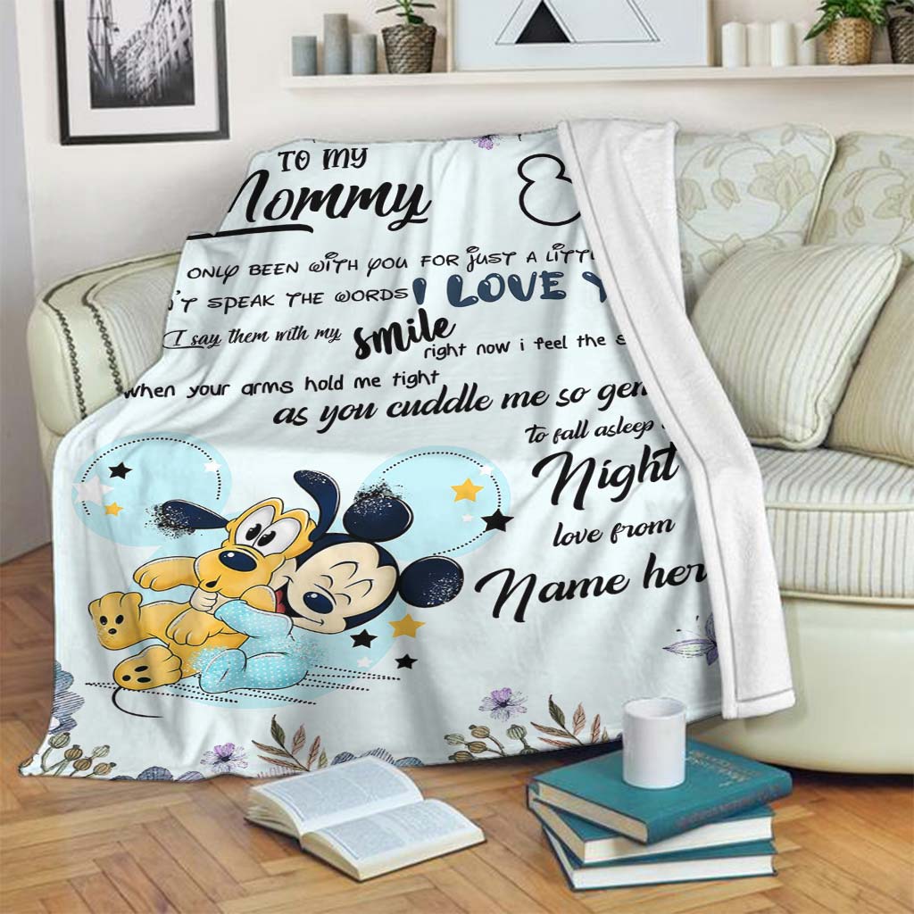 To My Mom - Personalized Mother's Day Mouse Blanket