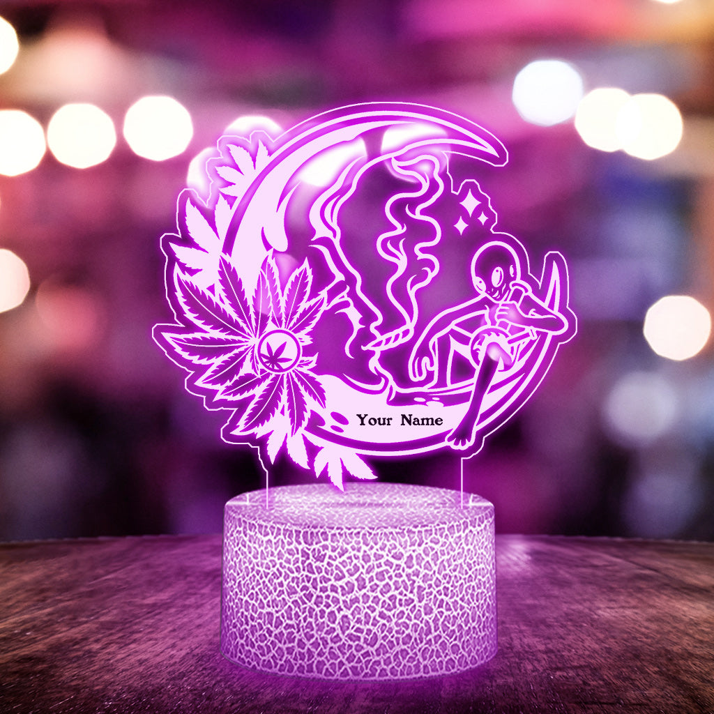 It's 420 Somewhere - Personalized Weed Shaped Plaque Light Base