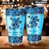 Blue Puzzle Accept Understand Love - Personalized Autism Awareness Tumbler