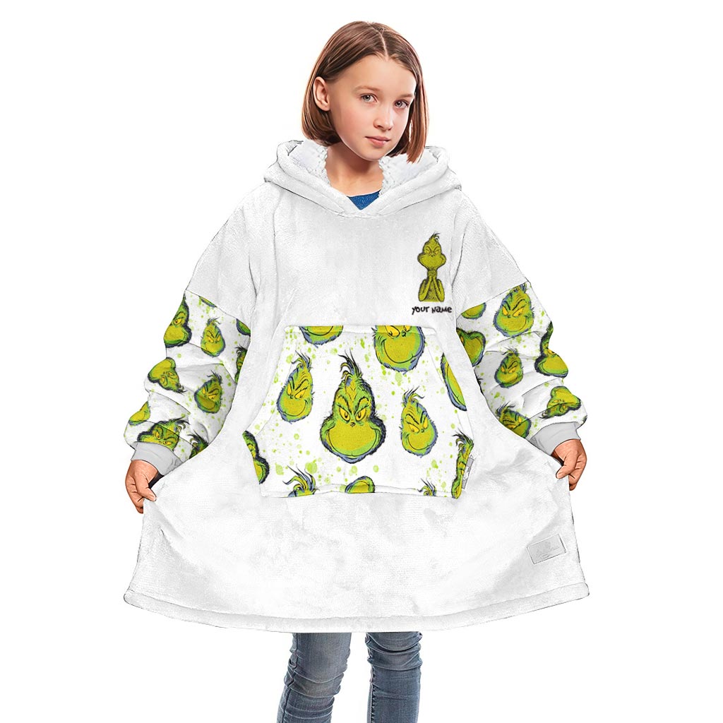 Rock Paper Scissors - Personalized Stole Christmas Blanket Hoodie