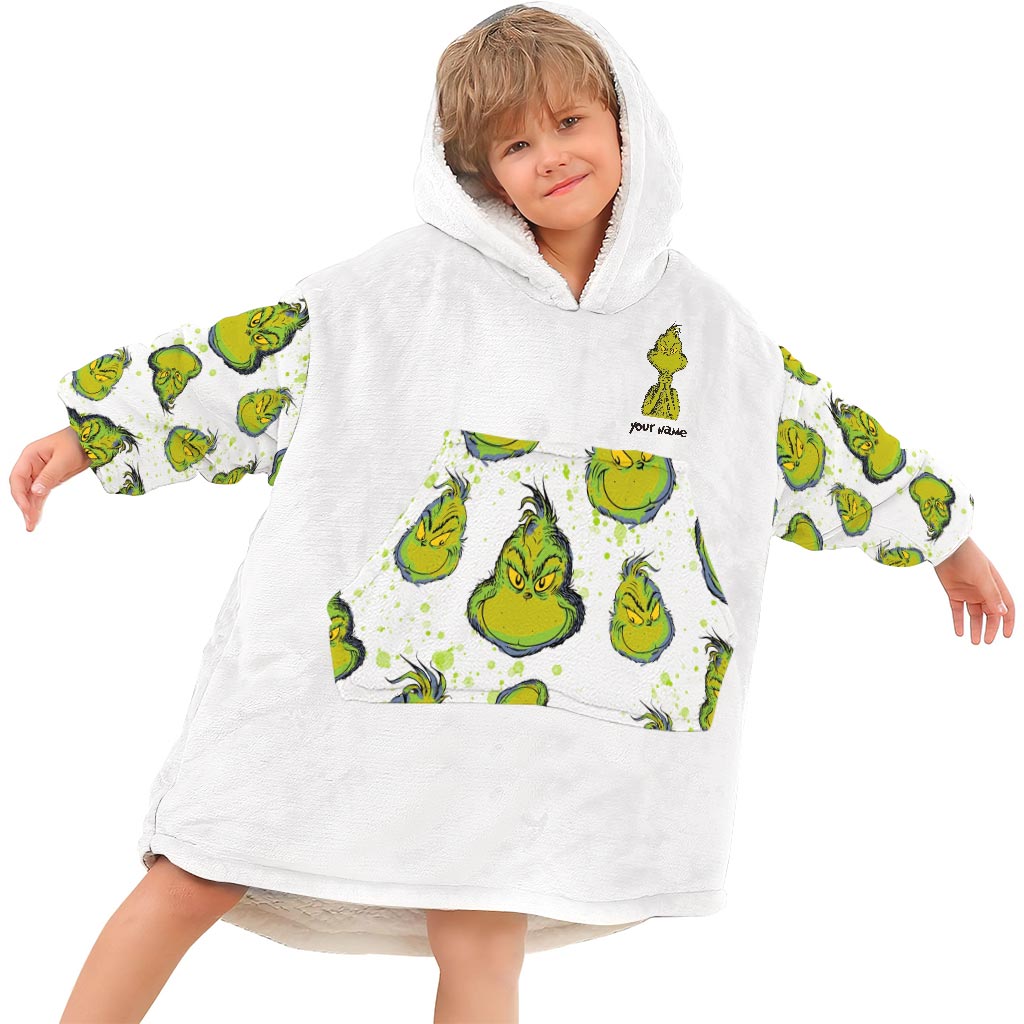 Rock Paper Scissors - Personalized Stole Christmas Blanket Hoodie
