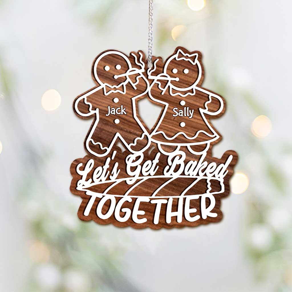 Let's Get Baked Together - Personalized Christmas Weed Ornament