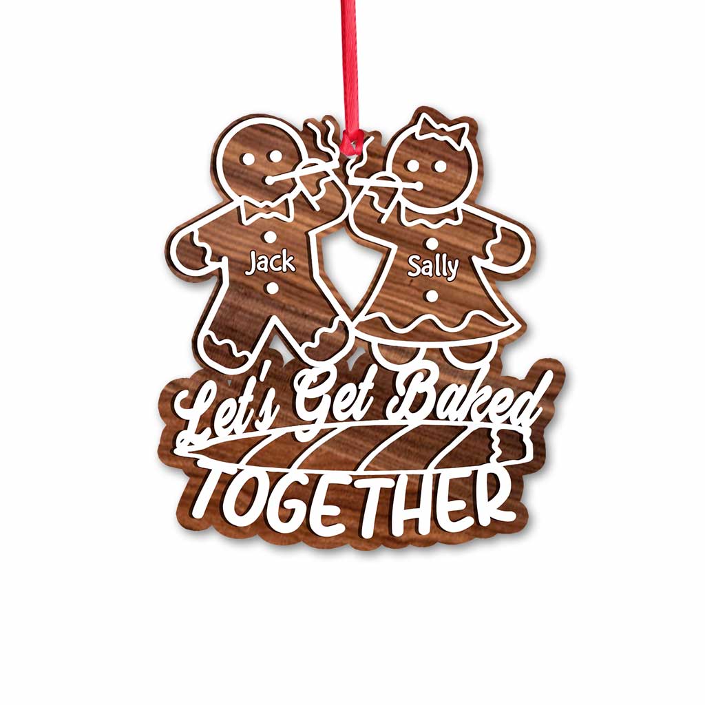 Let's Get Baked Together - Personalized Christmas Weed Ornament