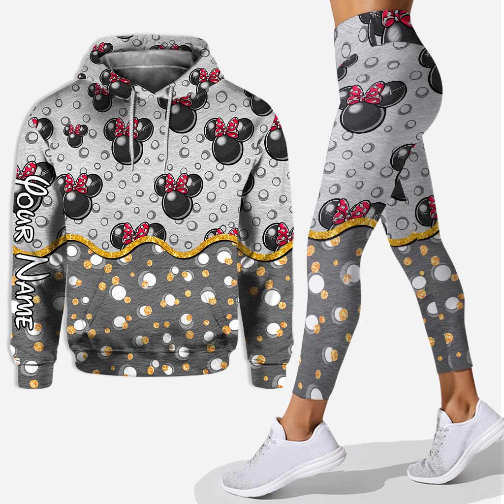 Cute Mouse Ears - Personalized Hoodie And Leggings