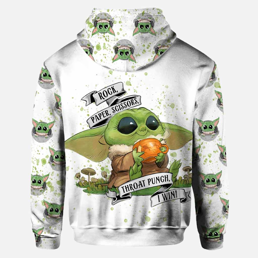 Rock Paper Scissors I Win - Personalized Hoodie And Leggings