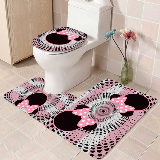 Dreamflum Mouse Ears - 3 Pieces Bathroom Mats Set
