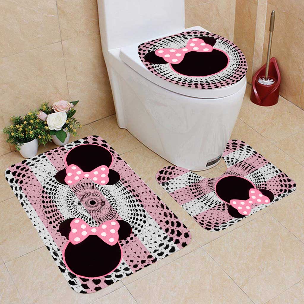 Dreamflum Mouse Ears - 3 Pieces Bathroom Mats Set