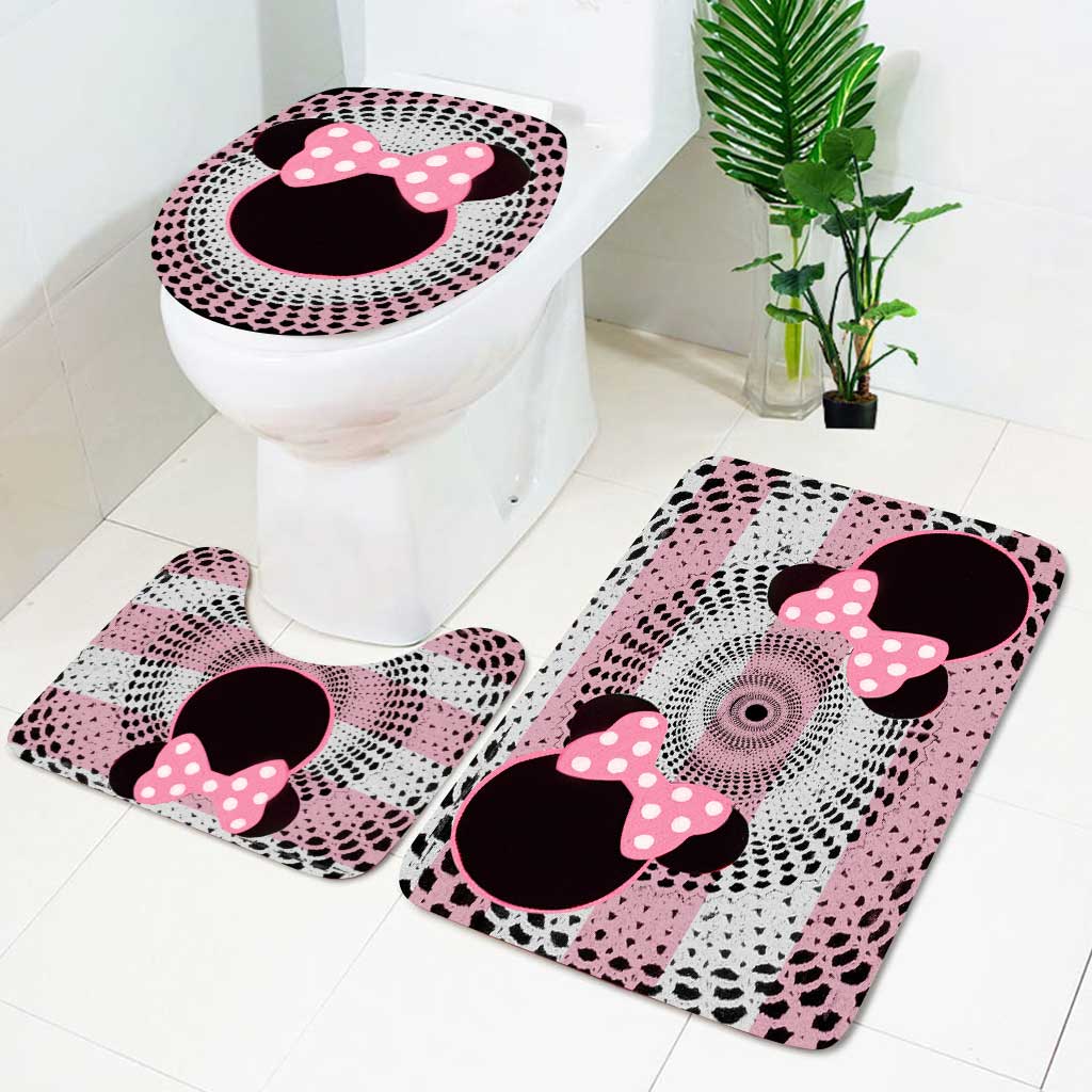 Dreamflum Mouse Ears - 3 Pieces Bathroom Mats Set
