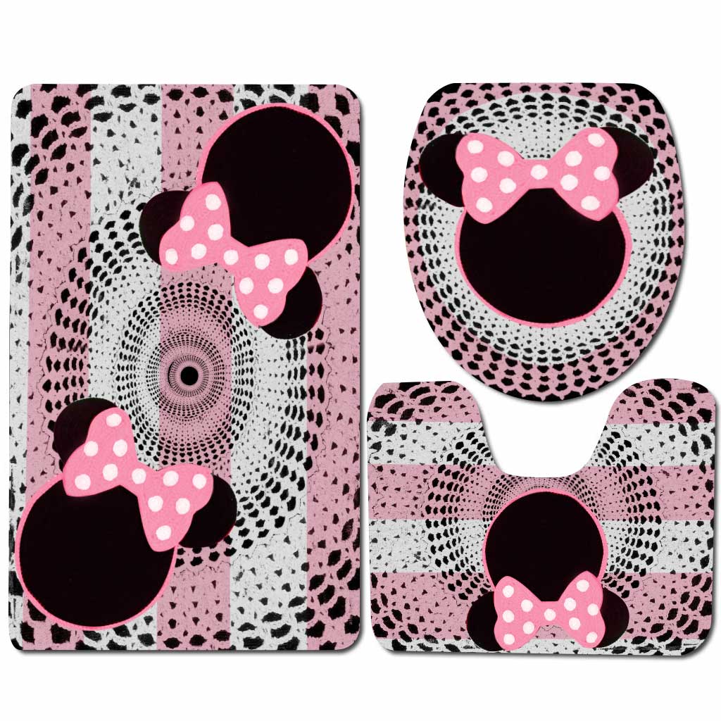 Dreamflum Mouse Ears - 3 Pieces Bathroom Mats Set