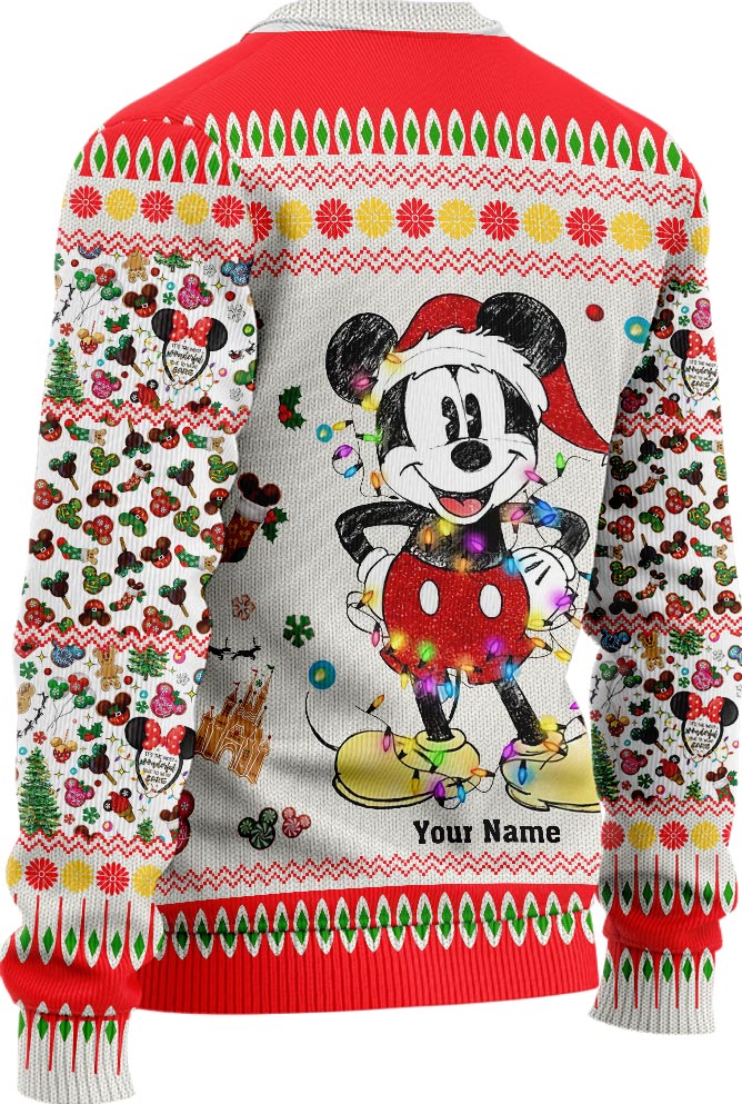 Merry Christmas - Personalized Christmas Mouse Sweater