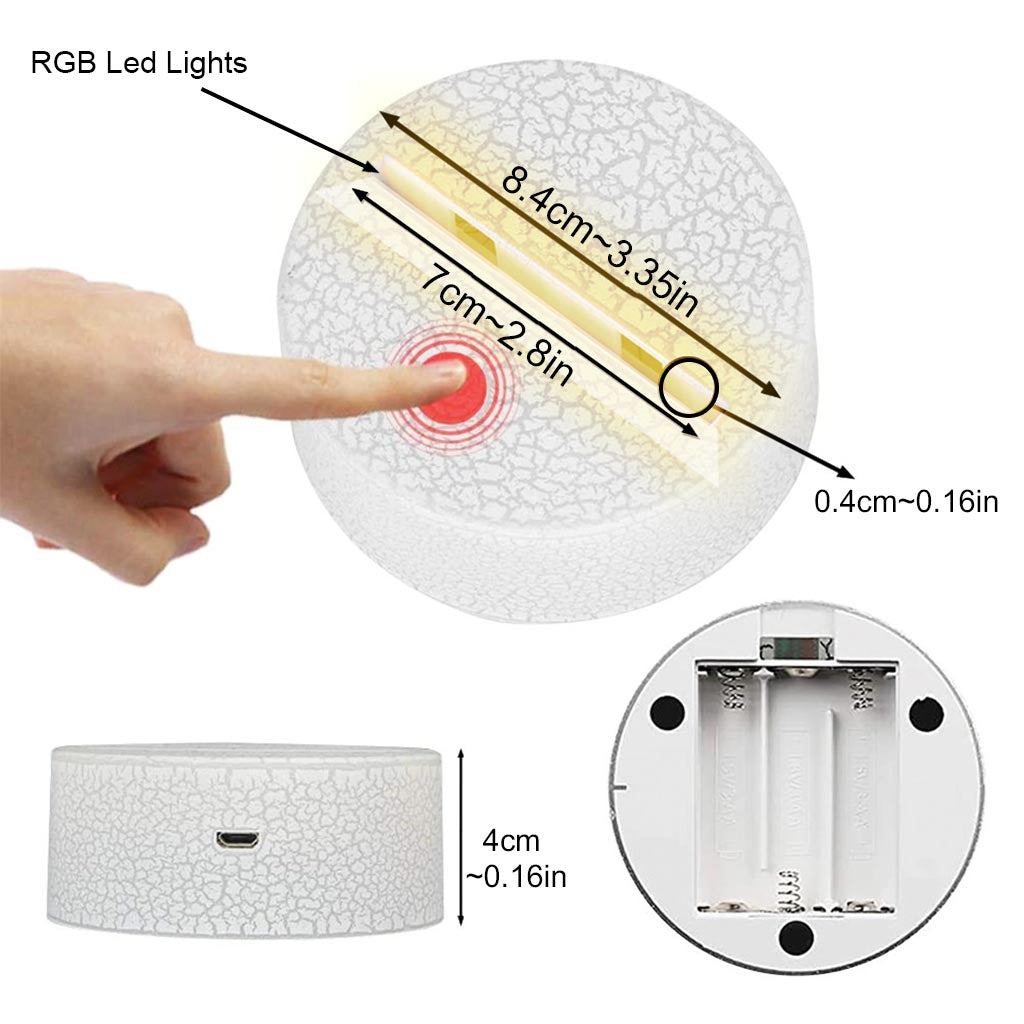 You And Me We Got This - Personalized Couple Mouse Shaped Plaque Light Base