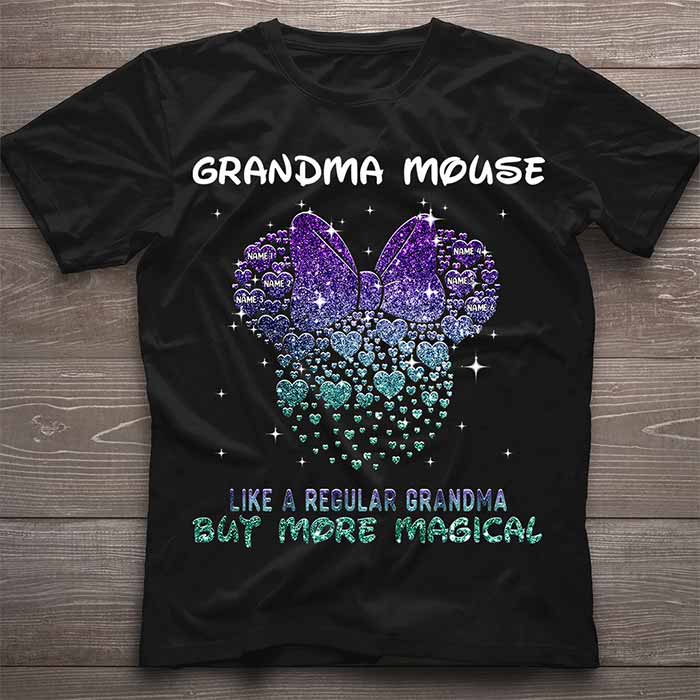 Grandma Mouse - Personalized Mother's Day T-shirt and Hoodie