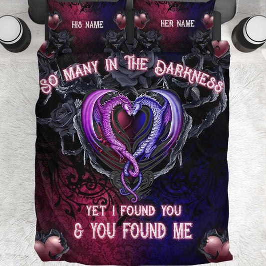So Many In The Darkness - Personalized Dragon Quilt Set