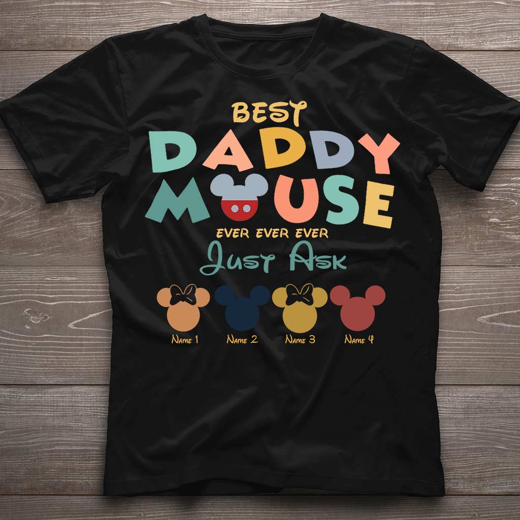 Best Daddy Ever - Personalized Father's Day Mouse T-shirt and Hoodie