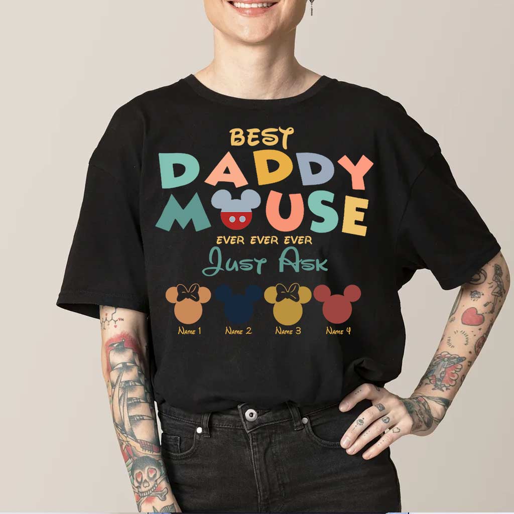 Best Daddy Ever - Personalized Father's Day Mouse T-shirt and Hoodie