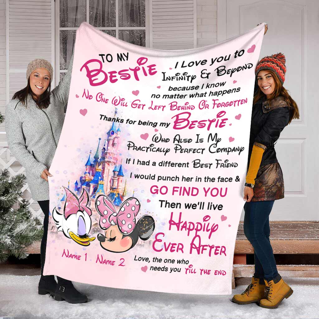 To My Bestie - Personalized Bestie Blanket