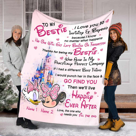To My Bestie - Personalized Bestie Blanket